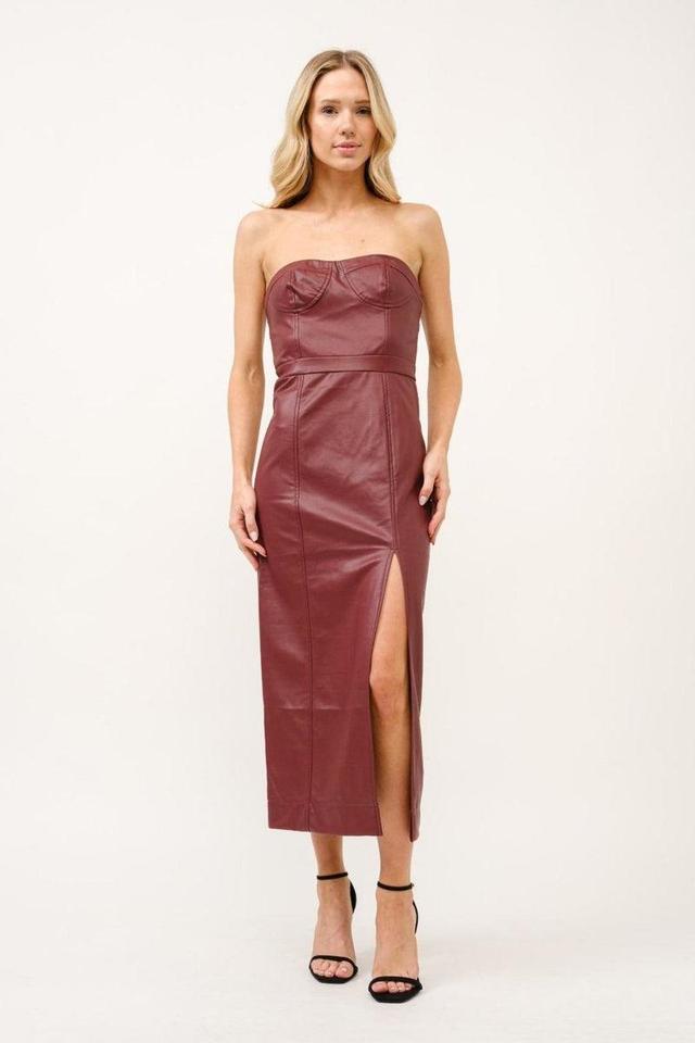 Pu Midi Dress Product Image