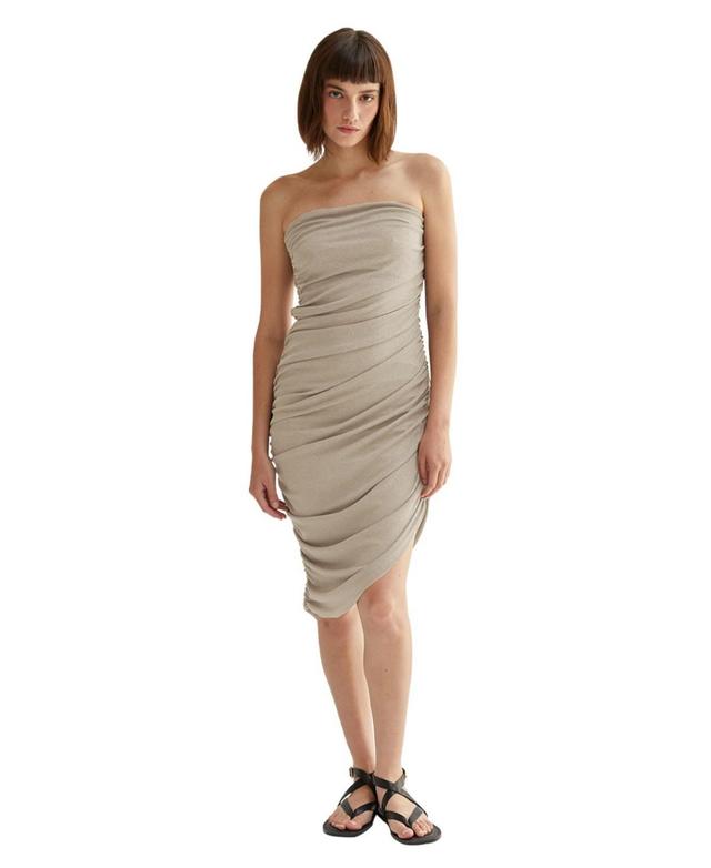 Crescent Womens Nikita Ruched Bodycon Dress Product Image