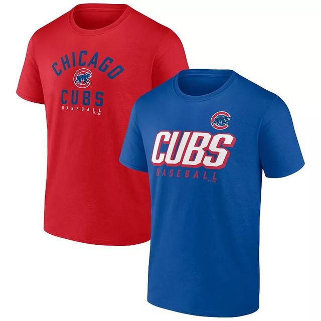 Men's Fanatics Branded Royal/Red Chicago Cubs Player Pack T-Shirt Combo Set Product Image