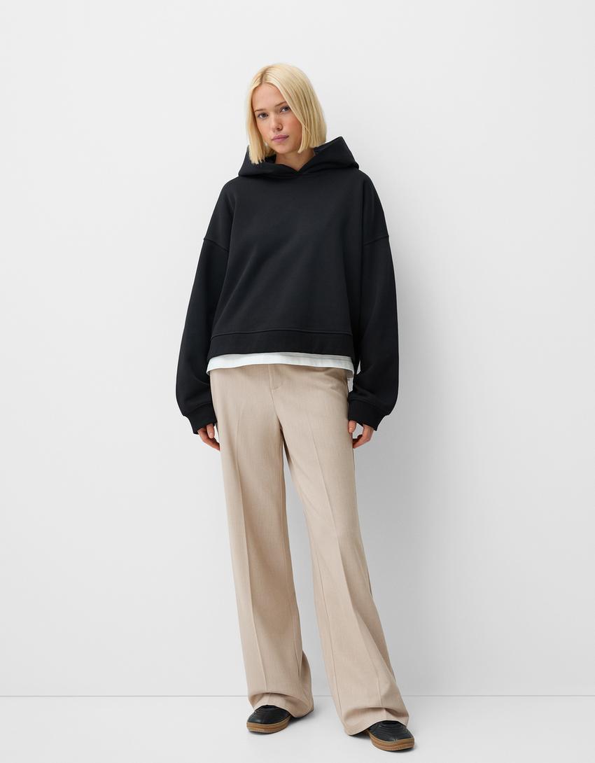 Wide-leg tailoring pants product image