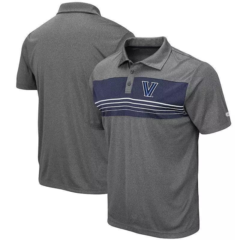 Mens Colosseum Heathered Charcoal Villanova Wildcats Smithers Polo Product Image