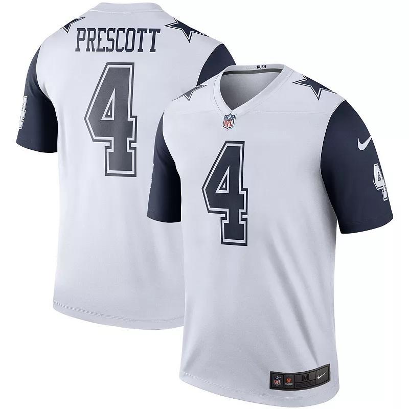 Mens Nike Dak Prescott White Dallas Cowboys Color Rush Legend Player Jersey Product Image