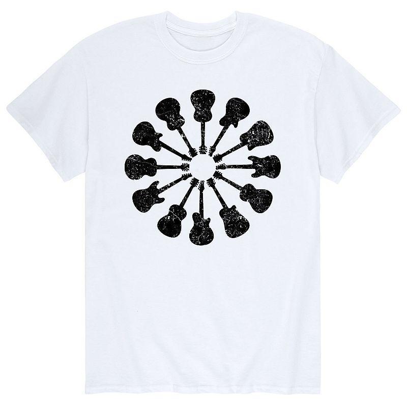 Mens Guitars Circular Tee Product Image