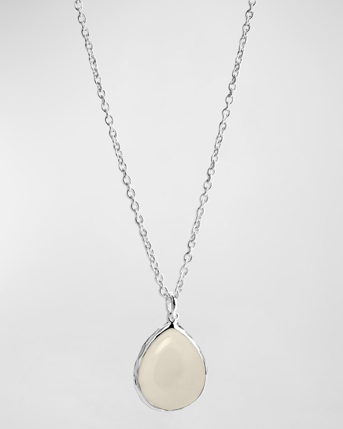 Mini Teardrop Pendant Necklace in Sterling Silver Product Image