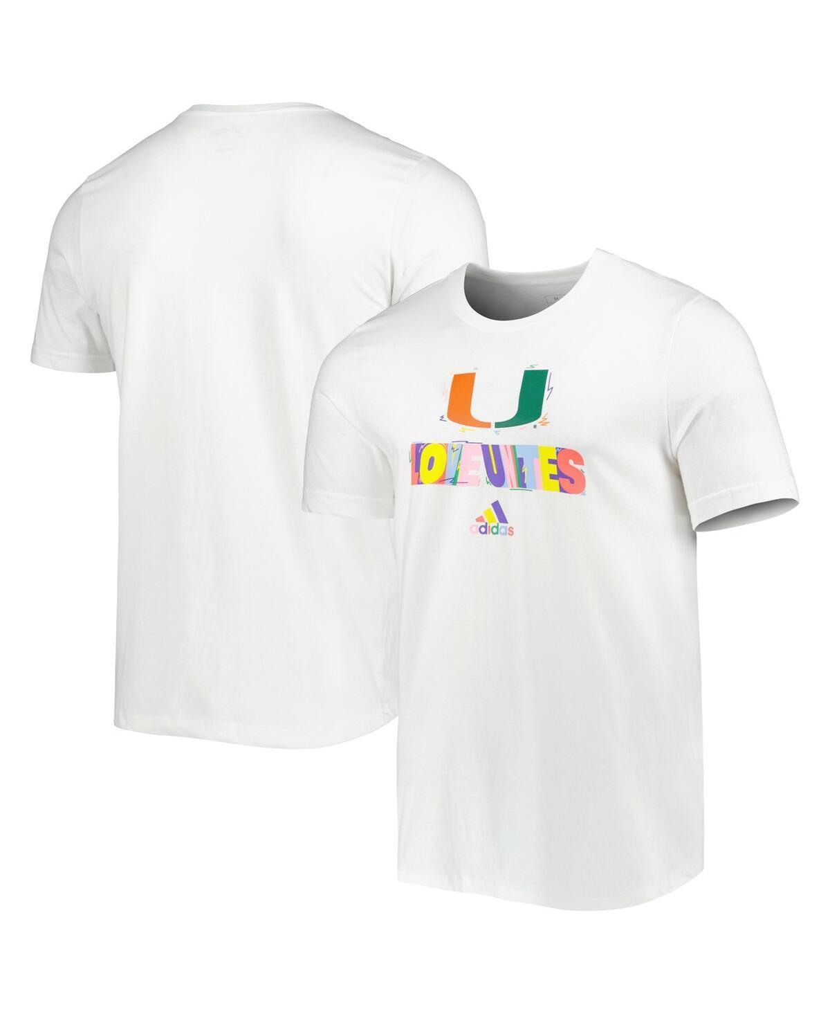 Mens adidas Miami Hurricanes Pride Fresh T-Shirt Product Image