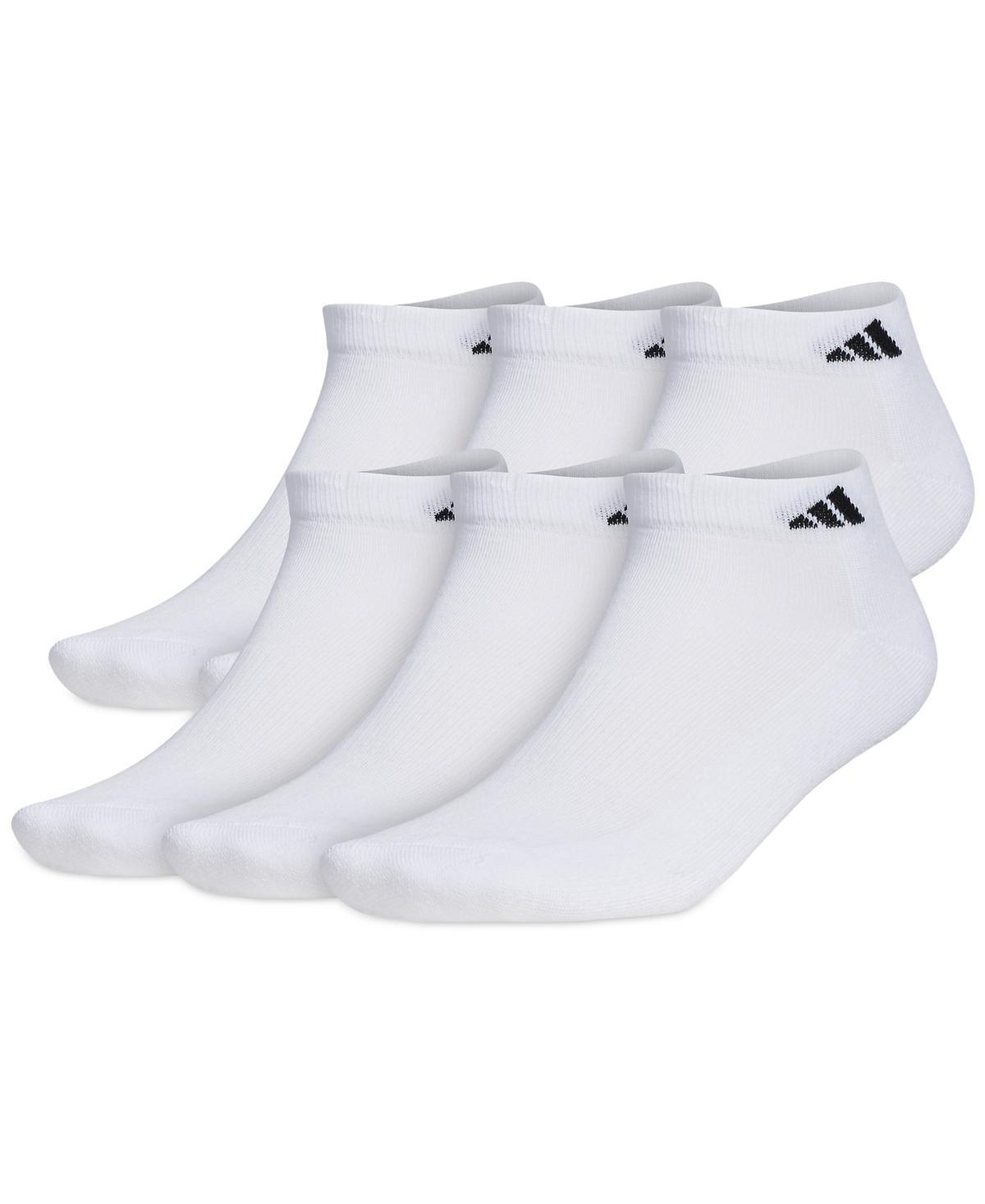 adidas Athletic Cushioned Low-Cut Socks 6 Pairs XL White XL Product Image