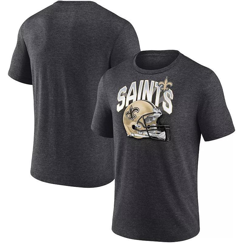 Mens Fanatics Branded Heathered Charcoal New Orleans Saints End Around Tri-Blend T-Shirt Product Image