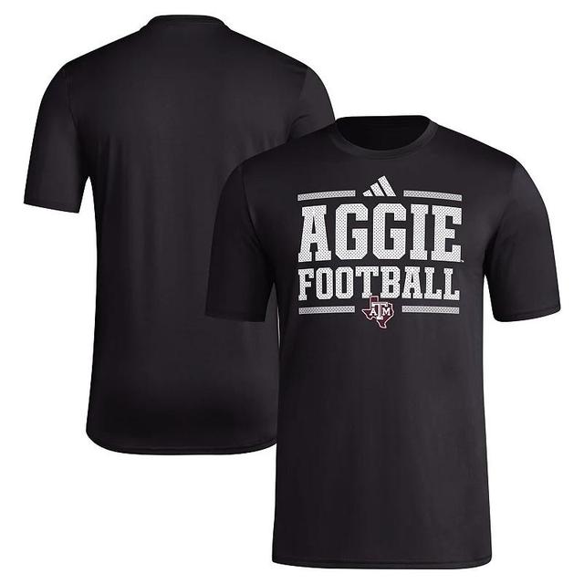 Mens adidas Texas A&M Aggies Locker Football Pre-Game AEROREADY T-Shirt Product Image