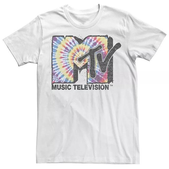 Big & Tall MTV Logo Melting Tie Dye Tee, Mens Product Image