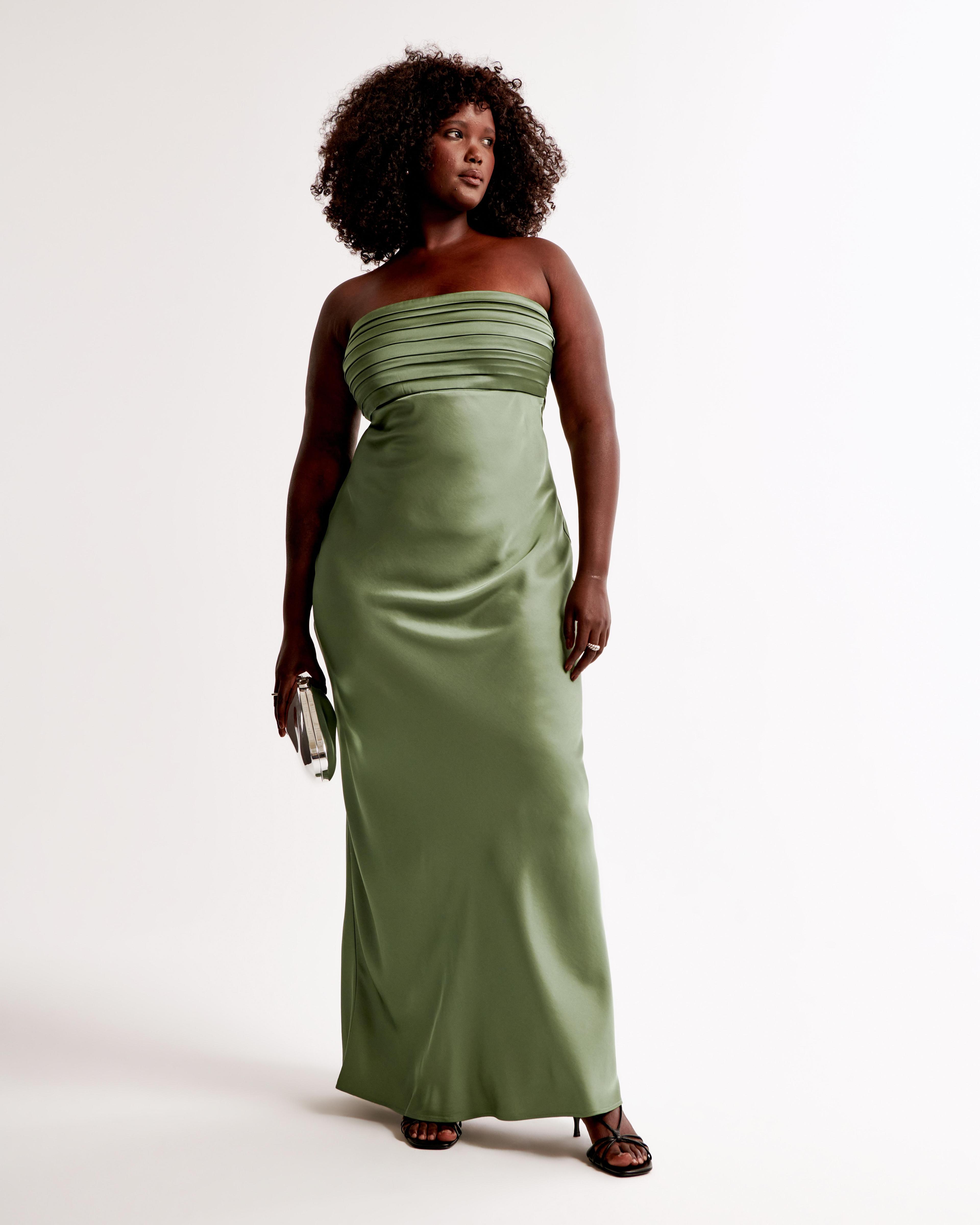 The A&F Emerson Strapless Slim Maxi Dress Product Image