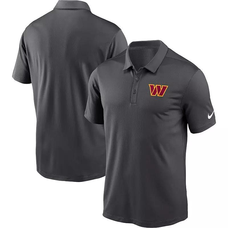 Mens Nike Anthracite Washington Commanders Franchise Team Logo Performance Polo Product Image