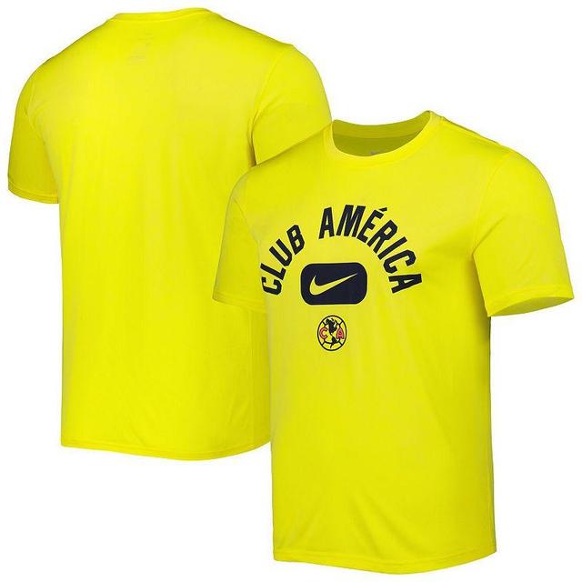 Mens Nike Yellow Club America Lockup Legend Performance T-shirt Product Image