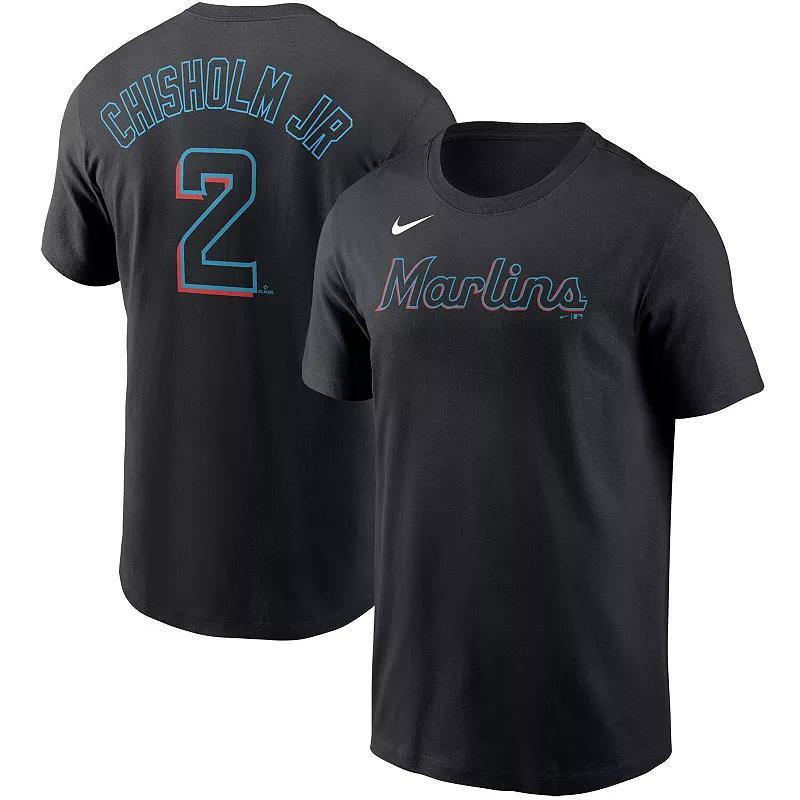 Mens Nike Jazz Chisholm Jr. Miami Marlins Name & Number T-Shirt Product Image