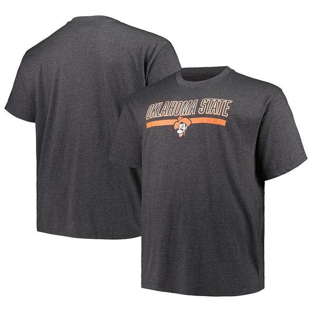 Mens Profile Heather Charcoal Oklahoma State Cowboys Big and Tall Team T-shirt Product Image