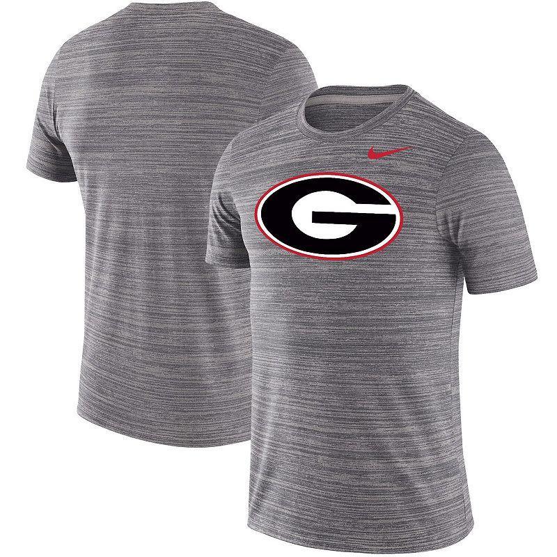 Mens Nike Heathered Charcoal Georgia Bulldogs Big & Tall Velocity Performance T-Shirt Product Image