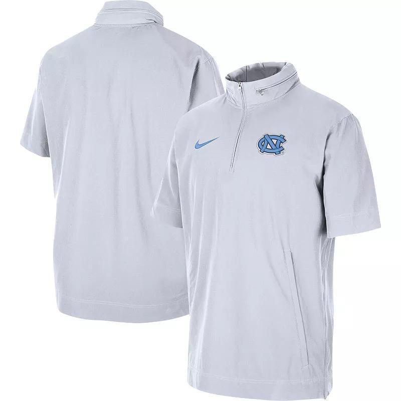 Mens Nike North Carolina Tar Heels Coaches Half-Zip Short Sleeve Jacket Product Image