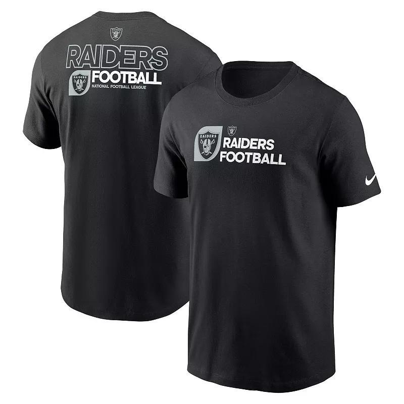 Mens Nike Black Las Vegas Raiders Outline T-Shirt Product Image