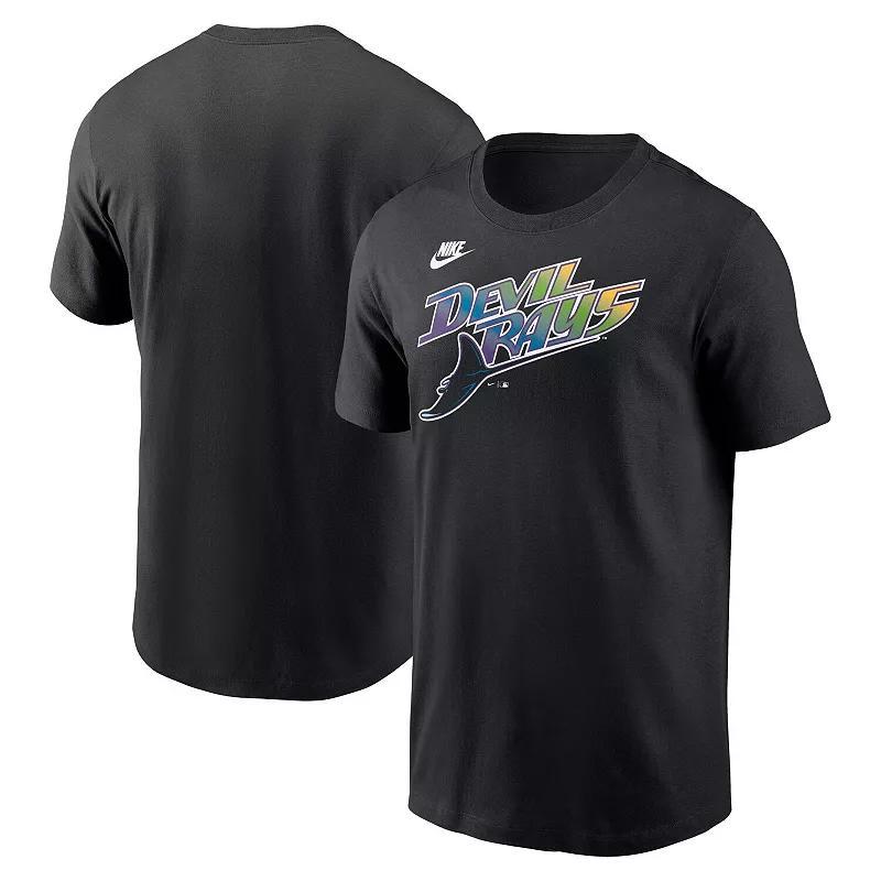 Mens Nike Tampa Bay Rays Cooperstown Wordmark T-Shirt Product Image