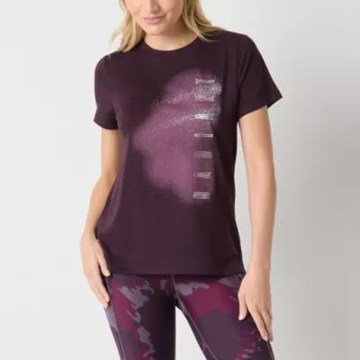 Xersion Womens Crew Neck Short Sleeve Graphic T-Shirt Product Image