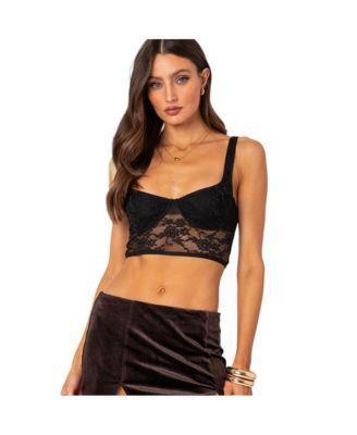 Women's Aspen Sheer Lace Bra Top Product Image