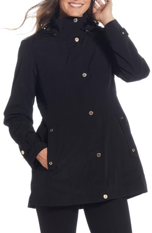 Gallery Water Resistant Zip Front Rain Jacket Product Image