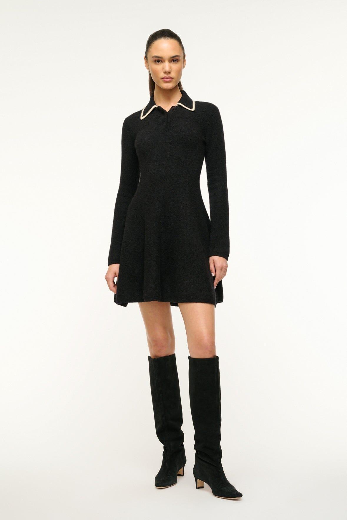 DUJOUR DRESS | BLACK IVORY Product Image