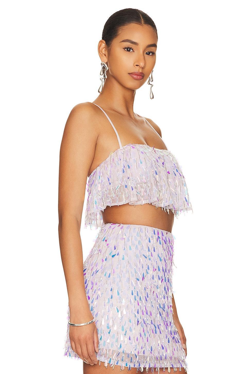 Mallory Embellished Crop Top MAJORELLE Product Image