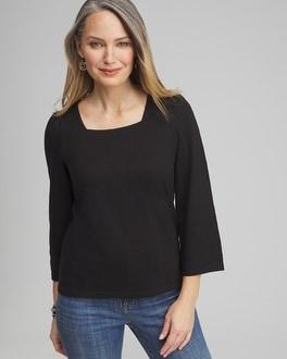 Square Neck Bell Sleeve Top Product Image