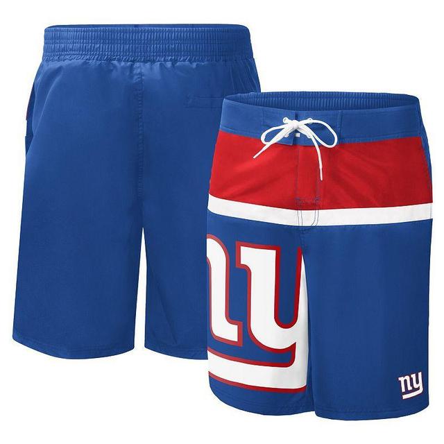 Mens G-III Sports by Carl Banks Royal New York Giants Sea Wind Swim Trunks Product Image