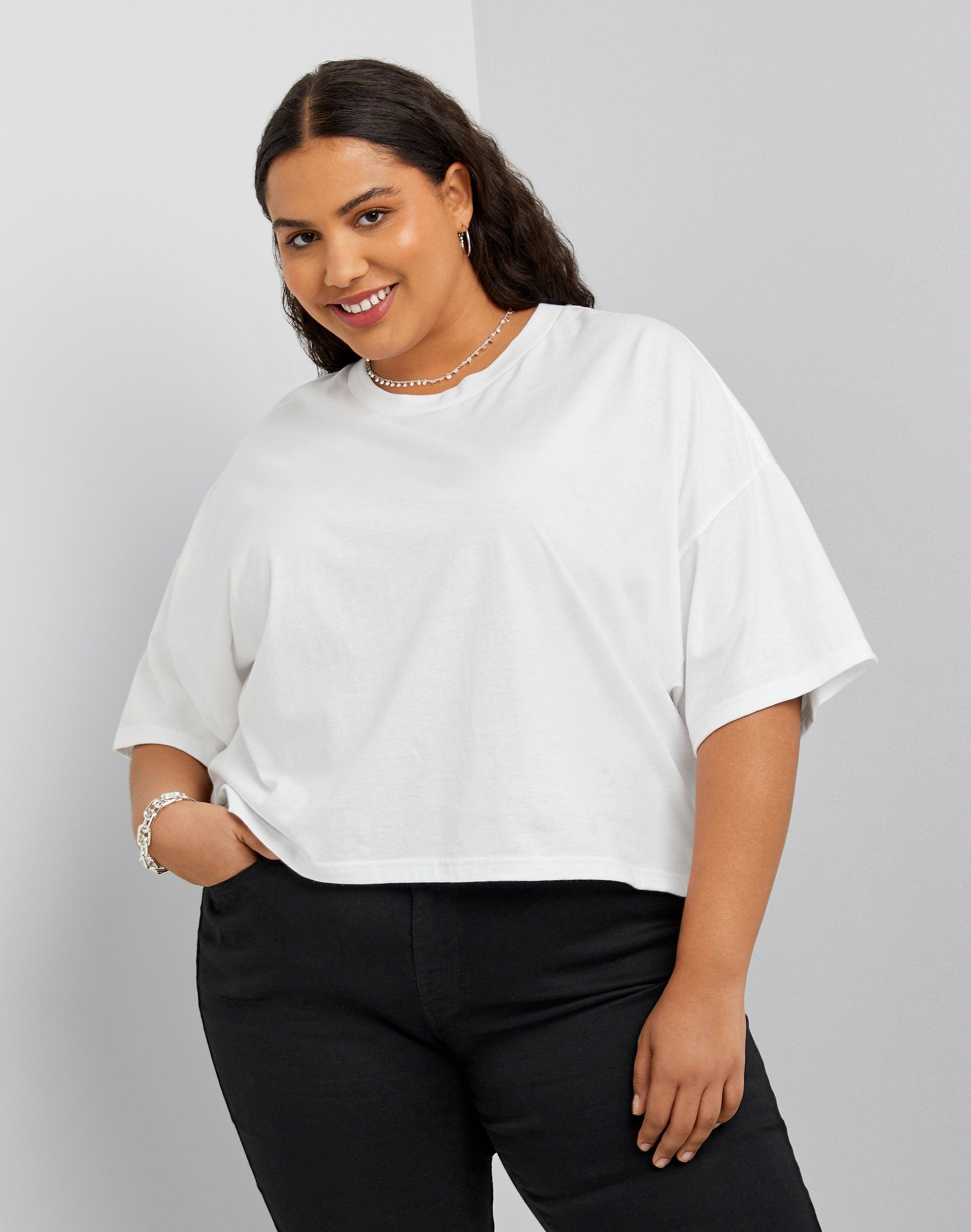 Hanes Originals Women's Cropped T-Shirt (Plus Size) product image