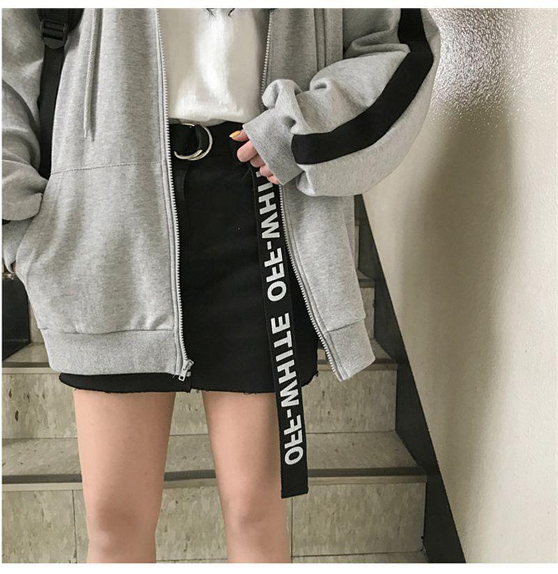 Contrast Trim Zip Hoodie Product Image