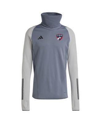 Mens adidas Gray FC Dallas Warm Raglan COLD.RDY Top Product Image