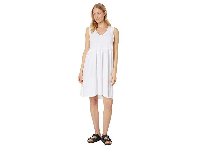 bobi Los Angeles V-Neck Tiered Tank Dress Women's Clothing Product Image