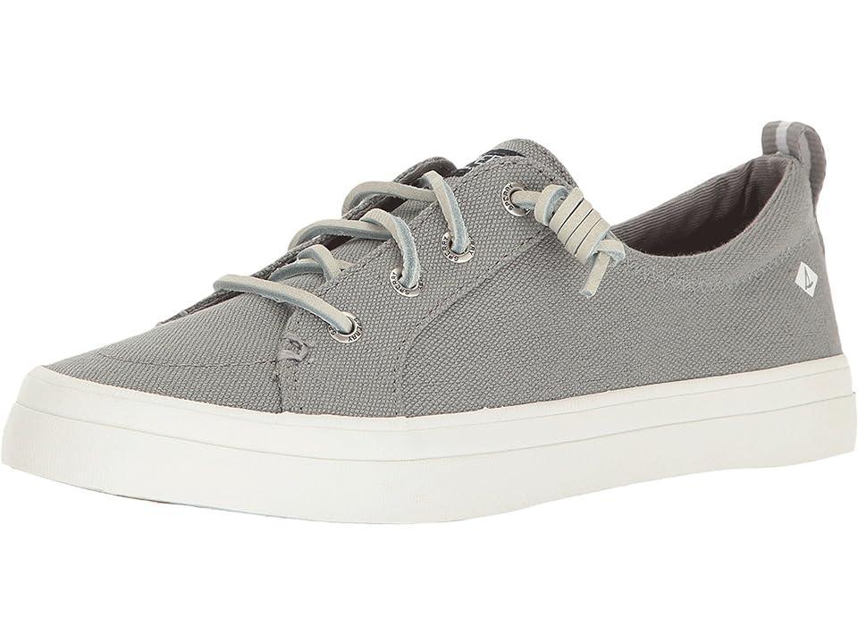 Sperry Crest Vibe Washed Linen (Grey) Women's Lace up casual Shoes Product Image