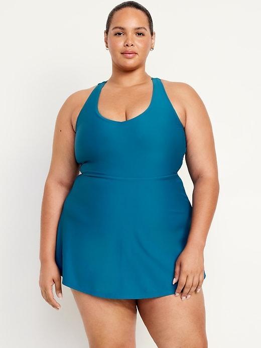 V-Neck Swim Dress Product Image