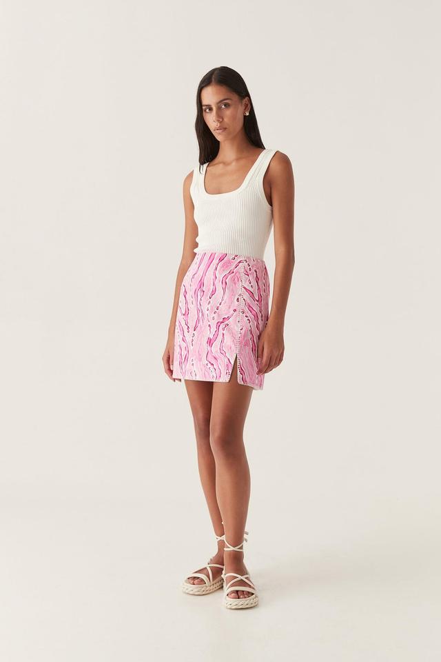 Blaze Stitch Mini Skirt Product Image