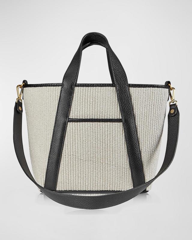 Womens Harper Raffia & Leather Tote Product Image