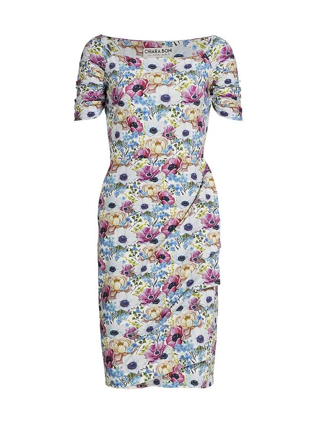 Womens Vissia Gathered Floral Dress Product Image