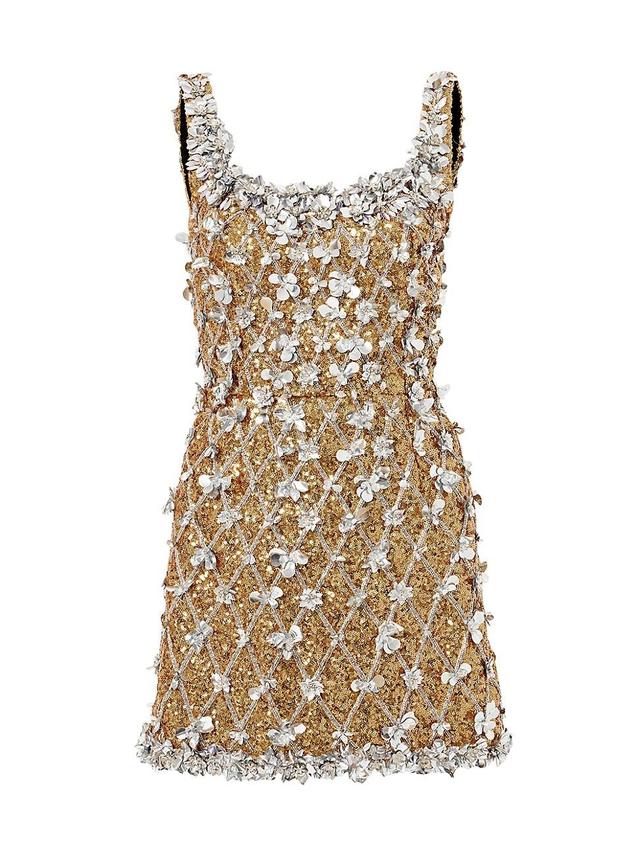 Womens Embellished Slip Minidress Product Image