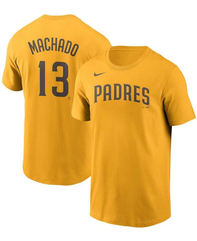 Mens Nike Manny Machado San Diego Padres Name & Number T-Shirt Product Image