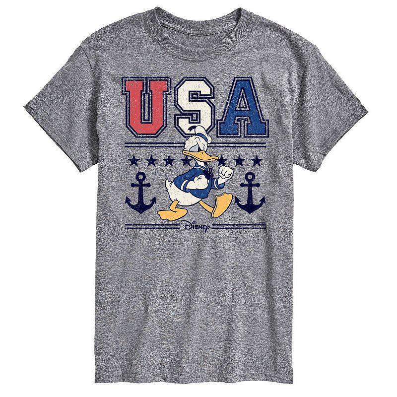 Disneys Donald Duck Mens USA Naval Graphic Tee Product Image