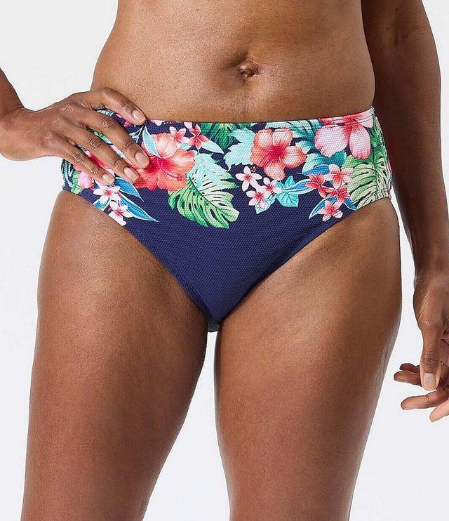 Tommy Bahama Island Cays Floral Print Tummy Control High Waist Swim Bottom Product Image