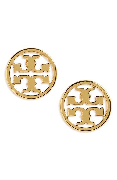 Tory Burch Circle Logo Stud Earrings Product Image