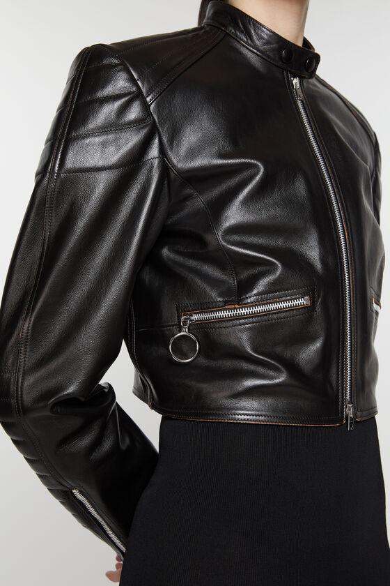 Leather biker jacket Product Image