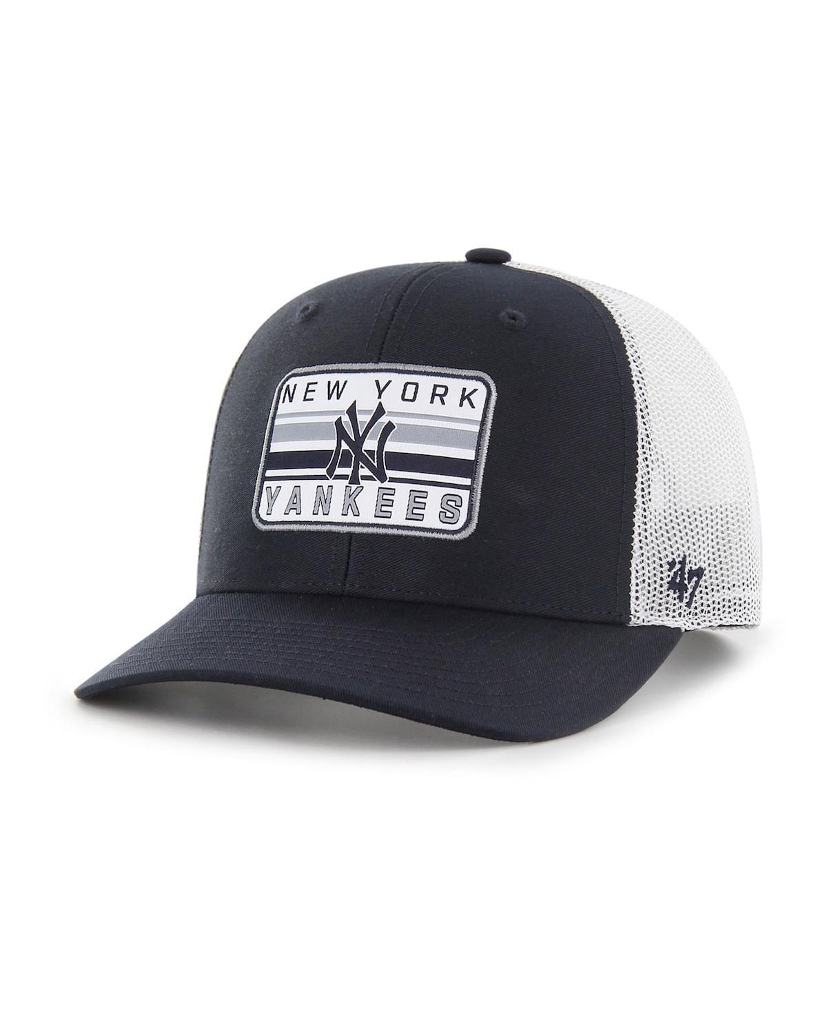 Mens 47 Brand Navy New York Yankees Drifter Trucker Adjustable Hat Product Image