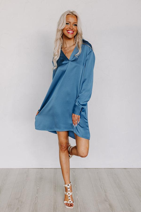 Love Crush Shift Dress in Ocean Blue Product Image