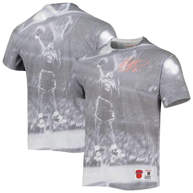 Mens Mitchell & Ness John Starks Heather Gray New York Knicks Above The Rim T-Shirt Product Image