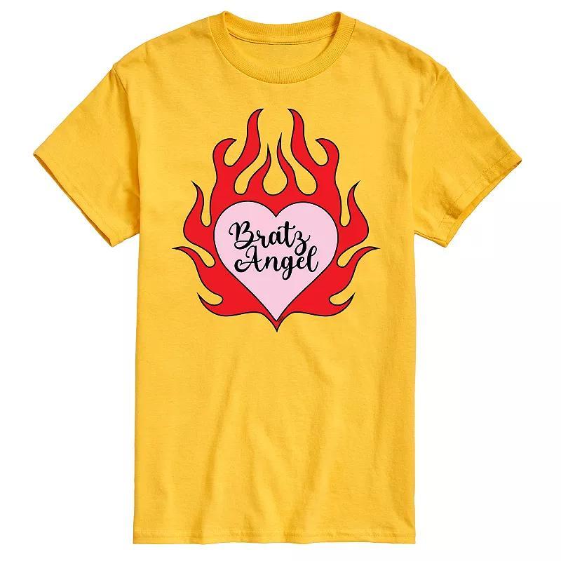 Mens Bratz Angel Flaming Heart Graphic Tee Product Image