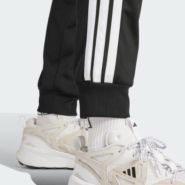 adidas 3-Stripes Tricot Regular Tapered Track Pants Black 2XL Mens Product Image