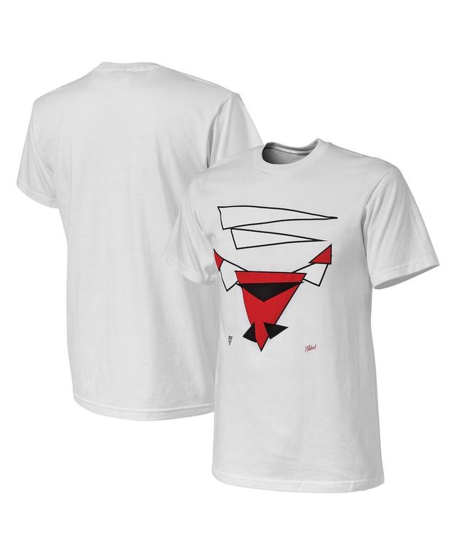 Mens Nba x Naturel White Chicago Bulls No Caller Id T-shirt Product Image